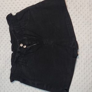 Wild Fable (Target) Black Denim Paperbag Shorts Large